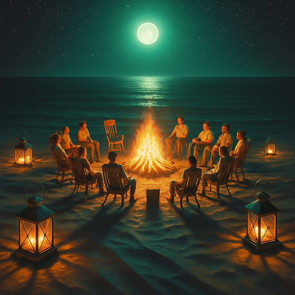 Starlit Campfire Escape